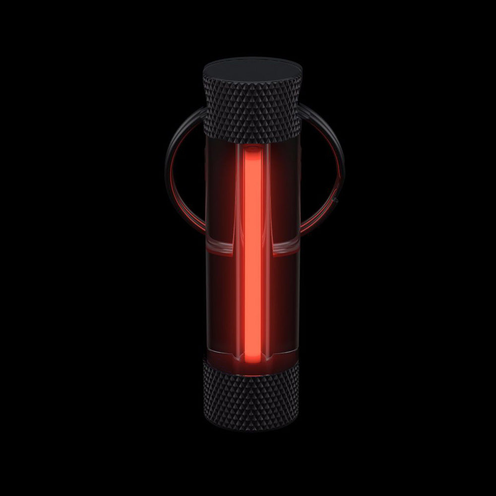 MegaGlow Stealth Black Tritium Marker Fob Key-ring
