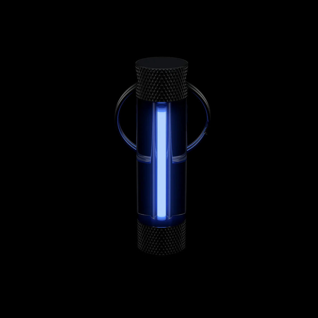 MegaGlow Stealth Black Tritium Marker Fob Key-ring