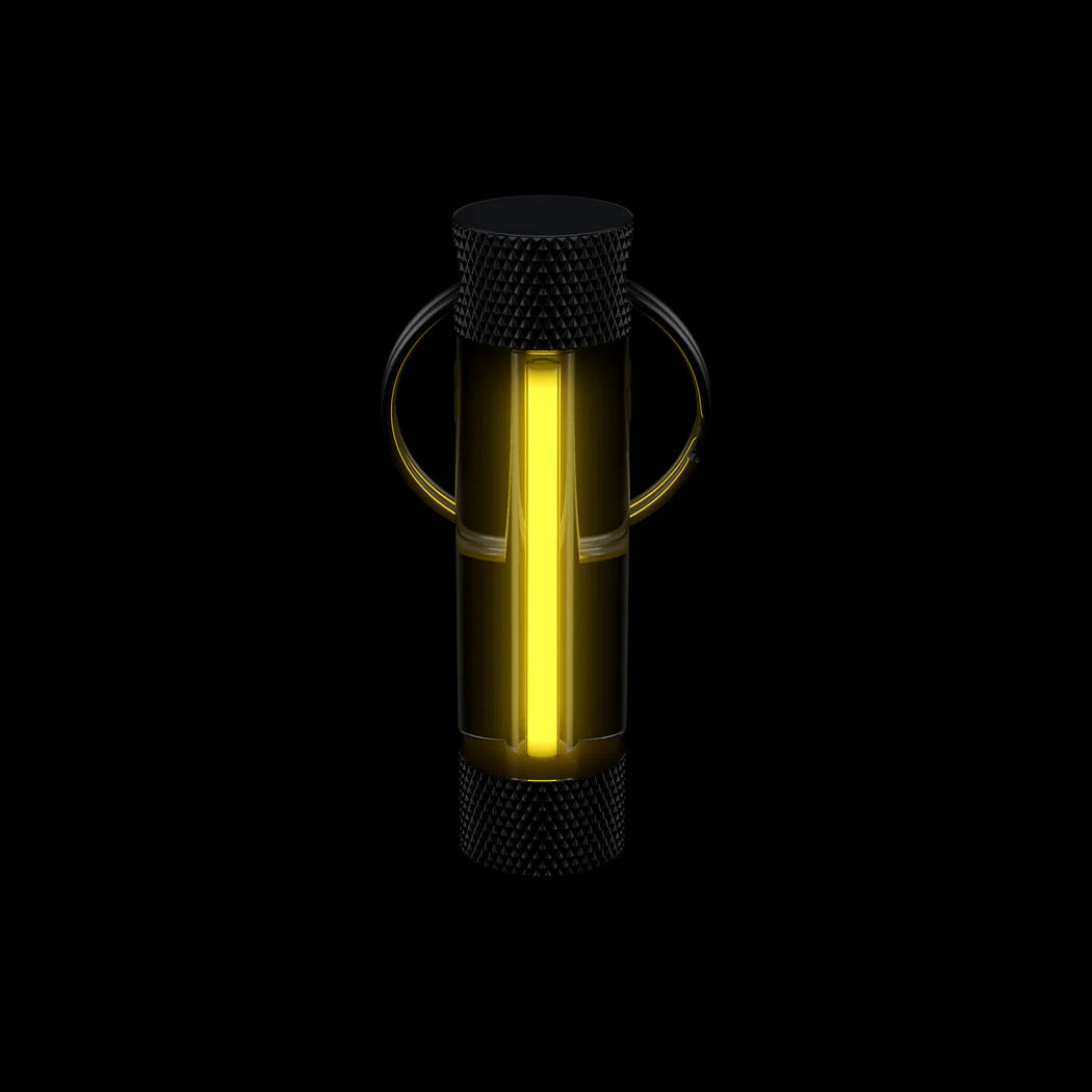 MegaGlow Stealth Black Tritium Marker Fob Key-ring